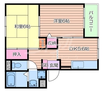 間取図 ウエルコート大桐