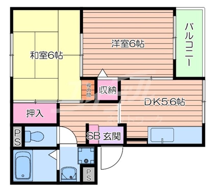 間取図 ウエルコート大桐