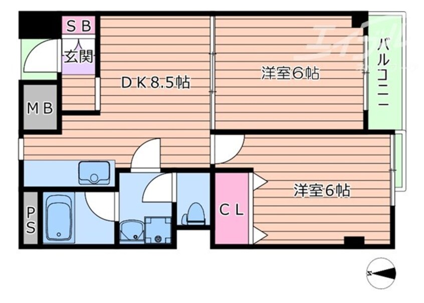 間取図 クリーンハイツ