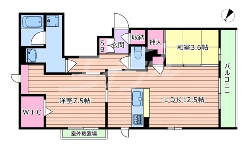 間取図 La maison rose