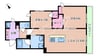 La maison rose 2LDKの間取り