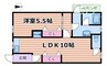 ハイツサイモン 1LDKの間取り