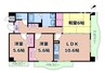 インペリアル上新庄 3LDKの間取り