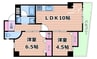 パレス東洋7号館 2LDKの間取り
