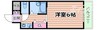エクセレント上新8 1Kの間取り