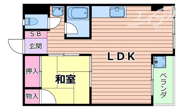 間取り図 コーポ糠谷