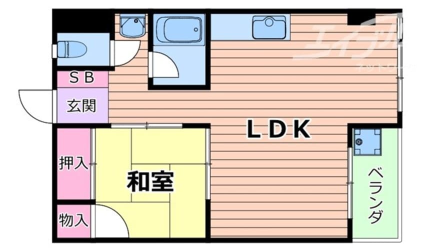 間取図 コーポ糠谷