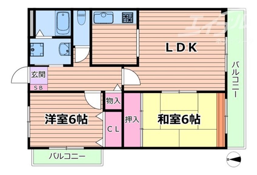 間取図 サウス・ステーション公輝