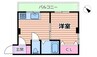 シャトーポポ 1DKの間取り