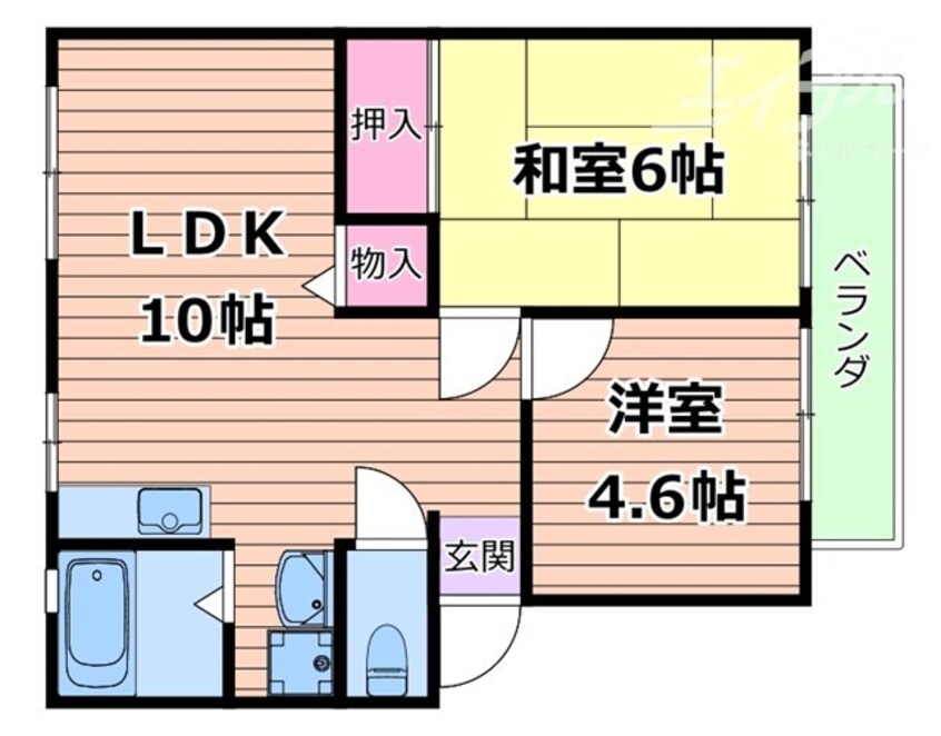 間取図 サンシティミシマ