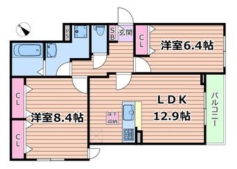 間取図 ラ　カーサ　フェリーチェ