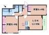 ラ　カーサ　フェリーチェ 2LDKの間取り
