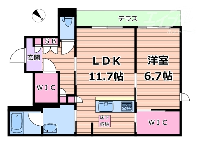 間取り図 シャーメゾンノール大阪