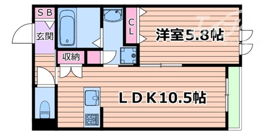 間取図 ティースリーカーサモジュカ