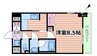 ノーム豊新Ⅱ 1Kの間取り