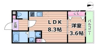間取図 ALEGRIA岸辺