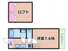 FERIO吹田 1Kの間取り