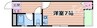 ハッピーハイツ 1Rの間取り