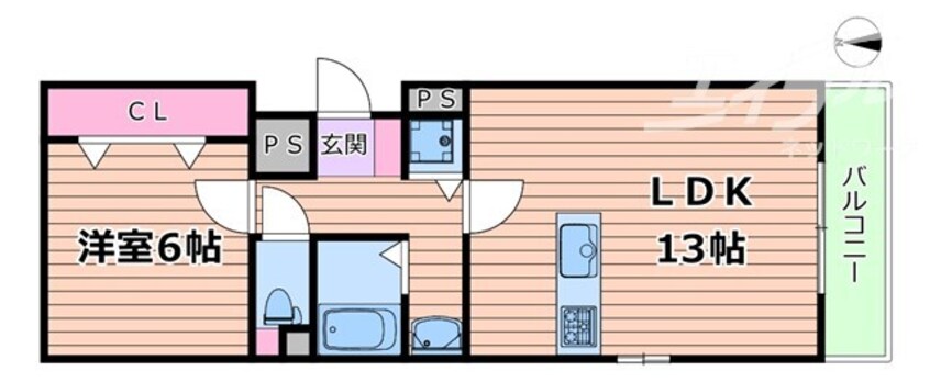 間取図 アリスコート学園町