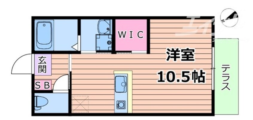 間取図 シャーメゾン満寿