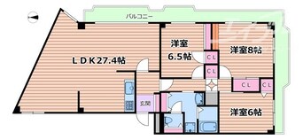 間取図 千里山田グリーンハイツ　弐号棟