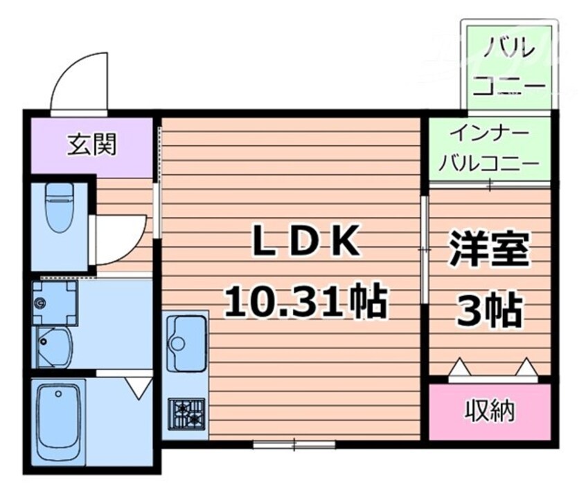 間取図 レーヴ茨木元町