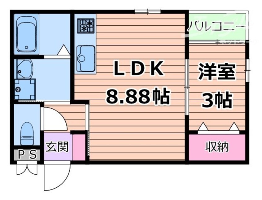 間取図 レーヴ茨木元町