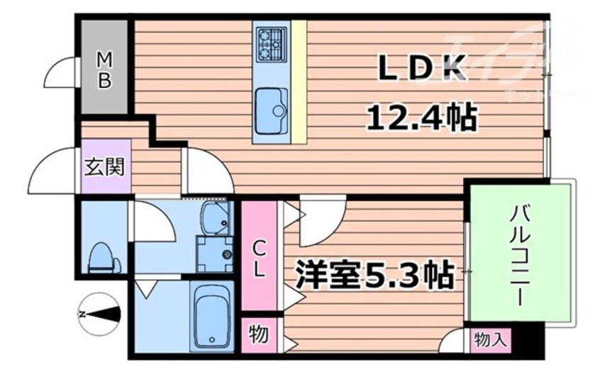 間取図 パレス東洋6号館