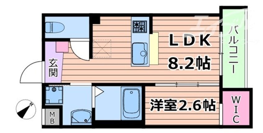 間取図 リアコート上新庄