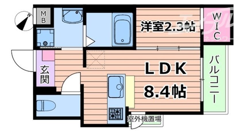 間取図 リアコート上新庄