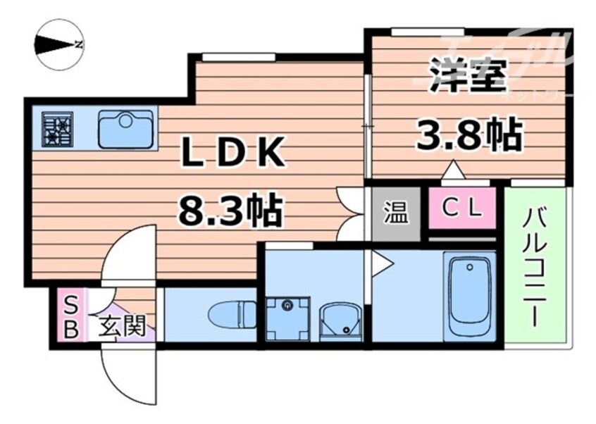 間取図 F asecia castor