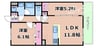GRANCOURT千里丘 1LDK+Sの間取り
