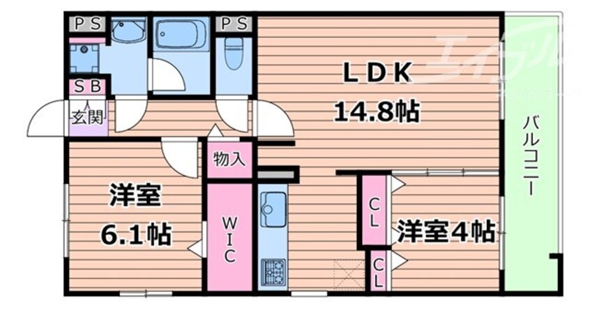 間取図 グランコート千里丘