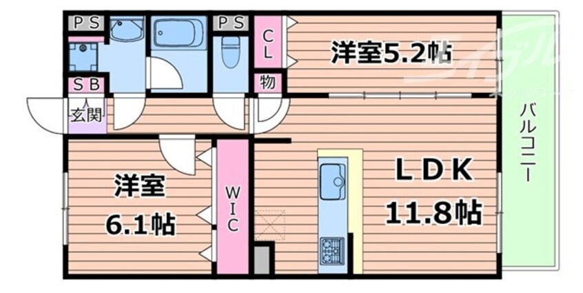 間取図 グランコート千里丘