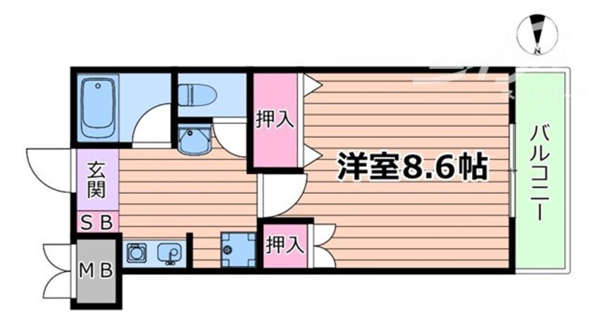 間取図 フェニックス大渕Ⅰ