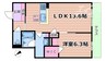 シャーメゾンステージ茨木春日 1LDKの間取り
