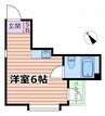 JPアパートメント吹田Ⅲ 1Rの間取り