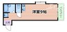 橋本マンション 1Rの間取り