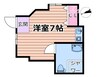 シェスム正雀 1Rの間取り