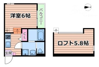 間取図 prestige・岸部