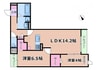 D-room上新庄南口 2LDKの間取り