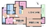 D-room上新庄南口 2LDKの間取り