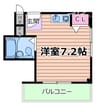 エポック摂津 1Rの間取り