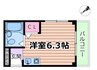 エポック摂津 1Rの間取り