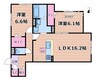 casa.FILANTE V 2LDKの間取り