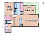 casa.FILANTE V 2LDKの間取り