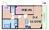 LINOメゾン蔵垣内 1LDKの間取り