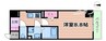グランMコート新大阪 1Kの間取り