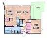 クラシスト千里丘上 2LDKの間取り