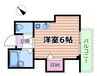ブルーム上新庄 1Rの間取り
